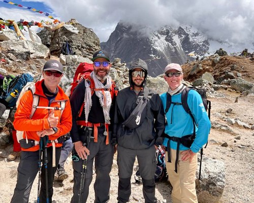 Everest Base Camp Trek And Happy Face