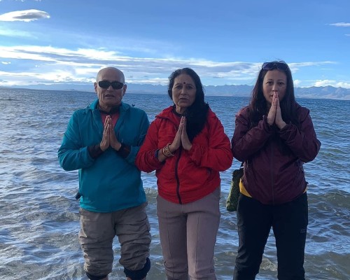 Family At Lake Mansarovar