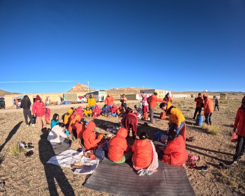 Havan And Pooja At Mansarovar Lake During Kailash Yatra