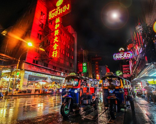 Night Market View Bangkok