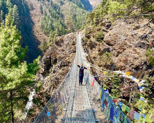 Yolohike Guest Enjoying Ebc Trek